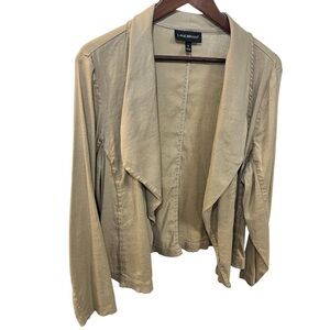 Lane Bryant Khaki Tan Drape Front Utility  Jacket Size 22